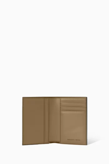 Hudson Folio Card Case in Signature Logo Canvas