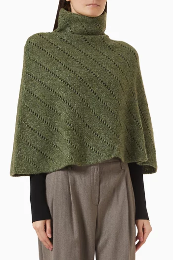 Agnes Cape in Cashmere-silk