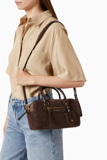 Jet Set Shoulder Bag in Suede