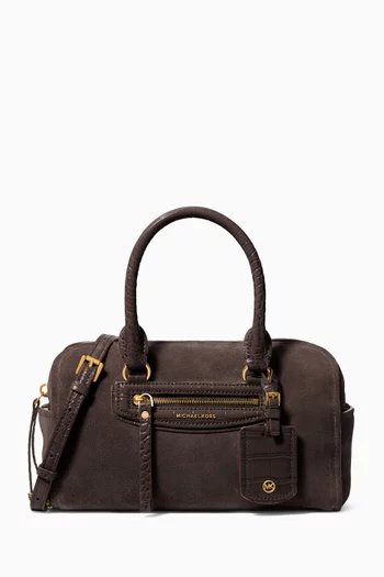Jet Set Shoulder Bag in Suede