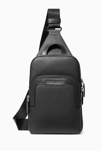 Hudson Burnished Leather Sling Bag