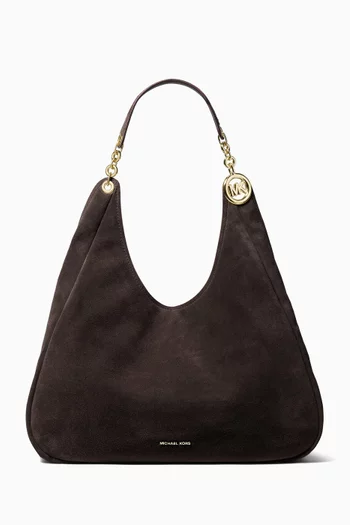 Large Ellie Tote Bag in Suede