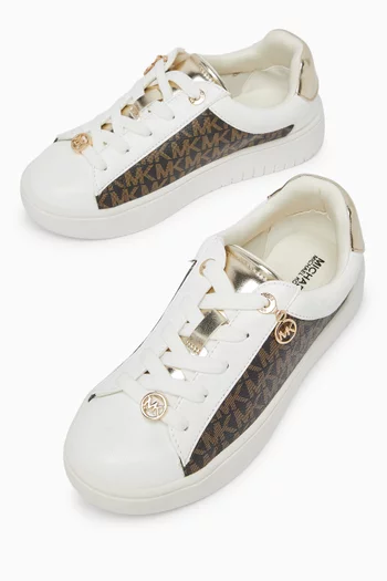 Dottie Sneakers in Signature Logo Canvas & Leather