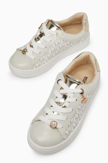 Dottie Sneakers in Signature Logo Canvas & Leather