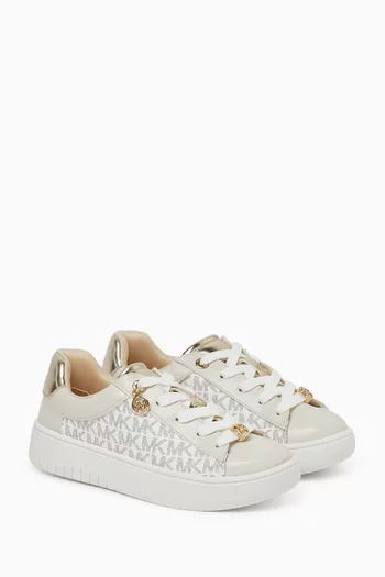 Dottie Sneakers in Signature Logo Canvas & Leather