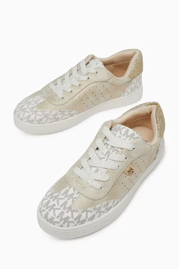 Jem Scotty Sneakers in Metallic Leather & Canvas