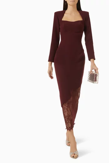 Lace-hem Dress