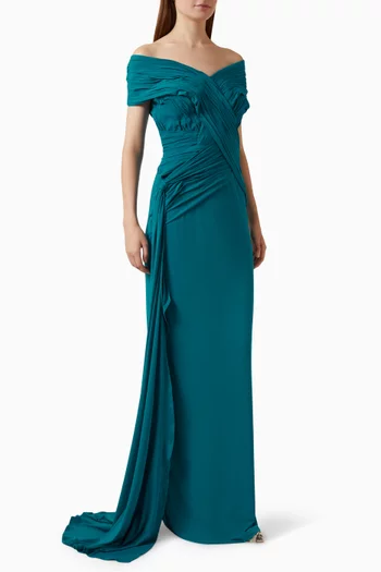 Off-shoulder Dress in Jersey