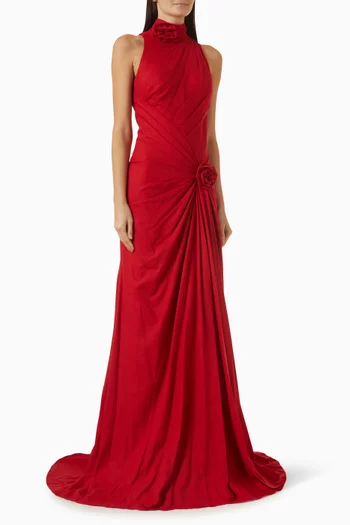 Rosavelle Floral Gown in Linen
