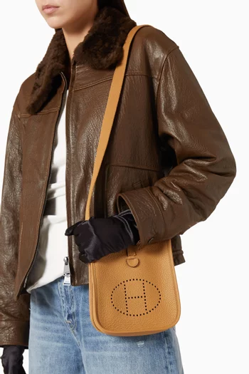 Unused Mini Evelyne Crossbody Bag in Taurillon Clemence Leather
