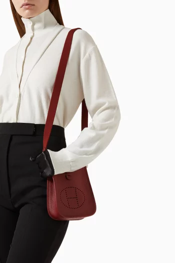 Unused Mini Evelyne Bag in Taurillon Clemence Leather