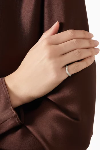 Bold Infinity Diamonds Ring in 18kt White Gold