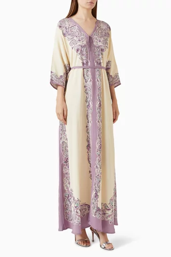 Printed Belted Abaya
