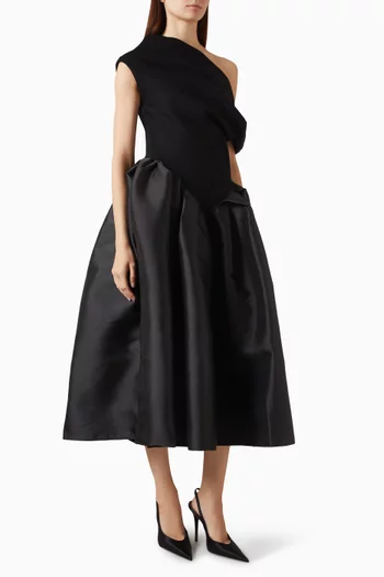 Off-shoulder Princess Midi Dress