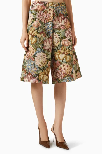 Skater Shorts in Brocade