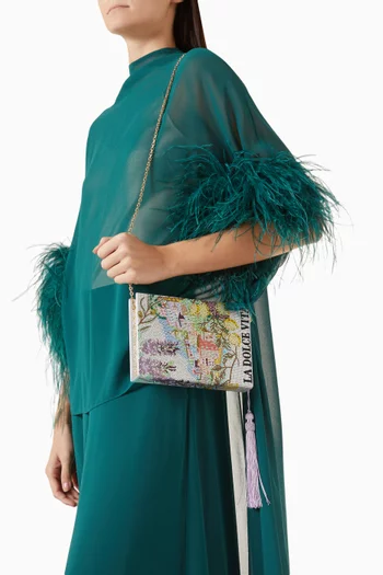 Storybook La Dolce Vita Crystal Clutch Bag