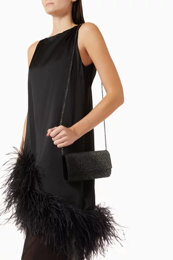 Perry Gradient Caviar Crystal Clutch