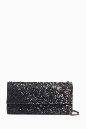 Perry Gradient Caviar Crystal Clutch