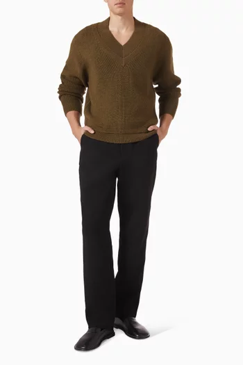 V-neck Knit Top