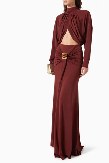 Helo Draped Top in Jersey