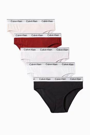 Logo Bikini Briefs, Set of 5