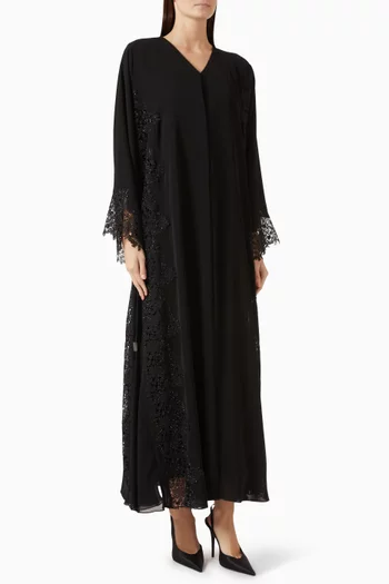 Embellished Abaya in Nada & Chiffon