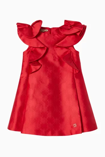 Jacquard-logo Dress