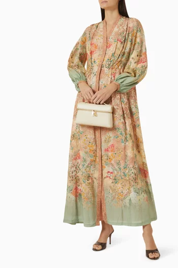 Printed Kaftan in Linen