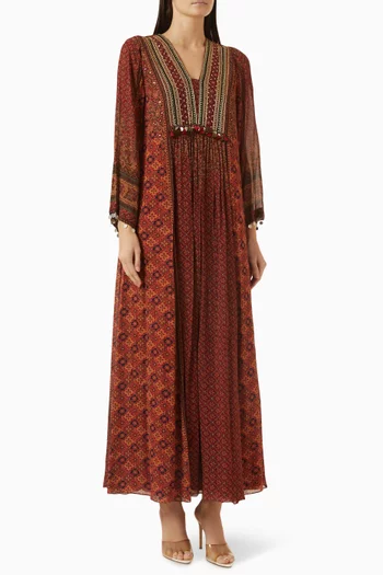 Printed Kaftan in Georgette