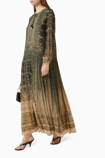 Printed Kaftan in Chiffon