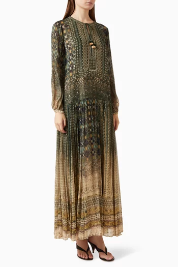 Printed Kaftan in Chiffon