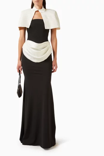 Katheline & Runelle Capelet Dress Set