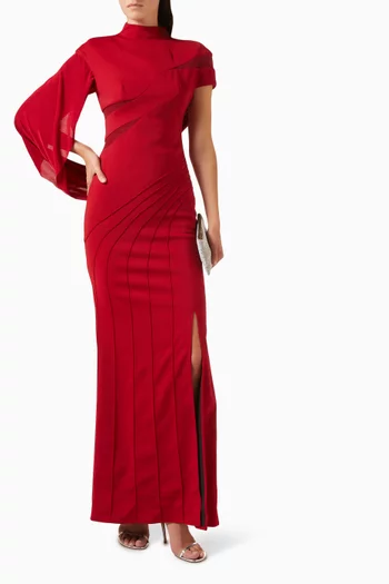 Merith Slit Dress in Jersey