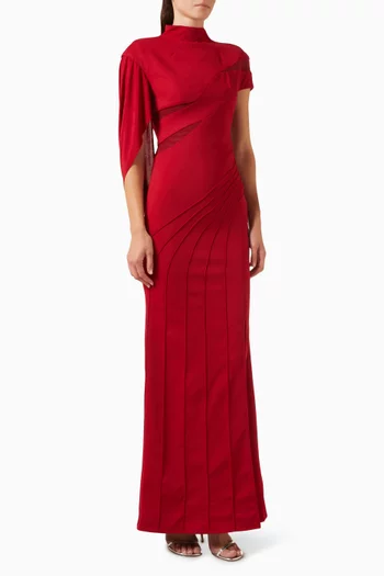 Merith Slit Dress in Jersey