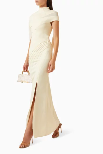 Merith Slit Dress in Jersey