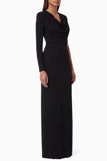 Rosane Slit Dress in Jersey