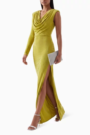Rosane Slit Dress in Jersey