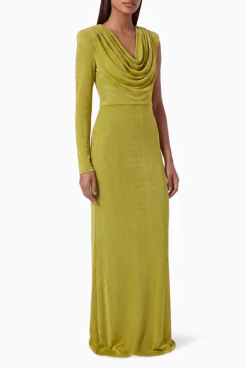 Rosane Slit Dress in Jersey