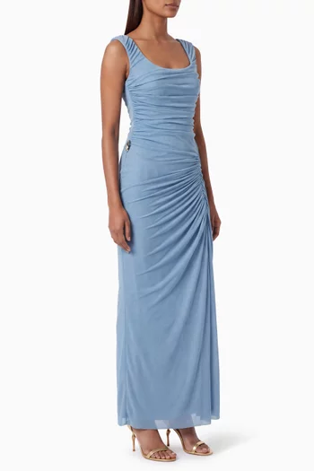 Helorie Draped Dress in Jersey
