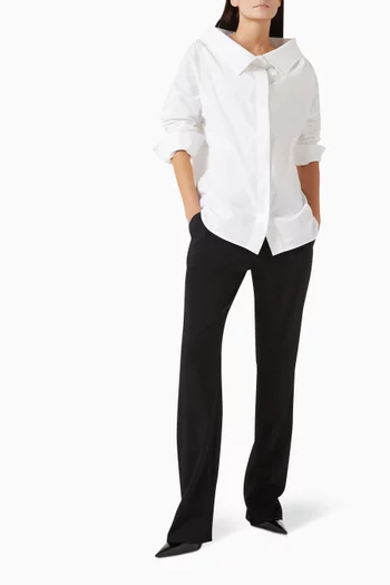 Oversized Stola Shirt in Cotton Poplin