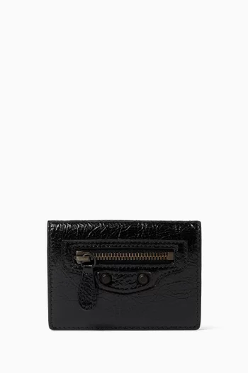 Le City Flap Card Holder in Arena Lambskin