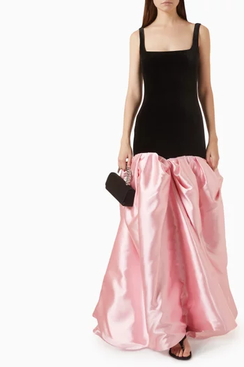 Square-neck Ball Gown in Velvet