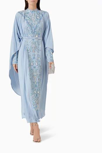 Bead-embellished Belted Kaftan