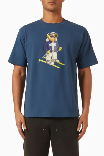Bear Hitting The Slopes T-shirt in Jersey
