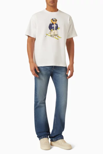 Bear Hitting The Slopes T-shirt in Jersey