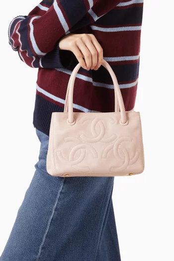 Mini CC Tote Bag in Caviar Leather