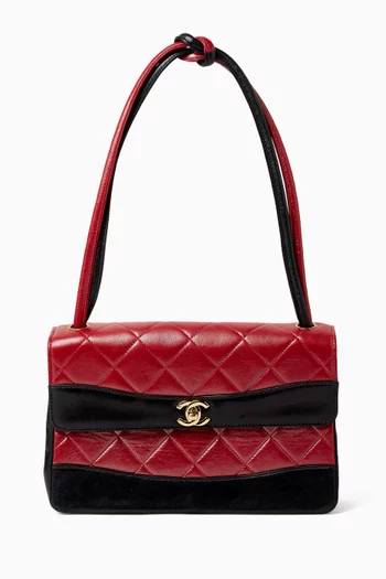 Single Flap Shoulder Bag in Lambskin