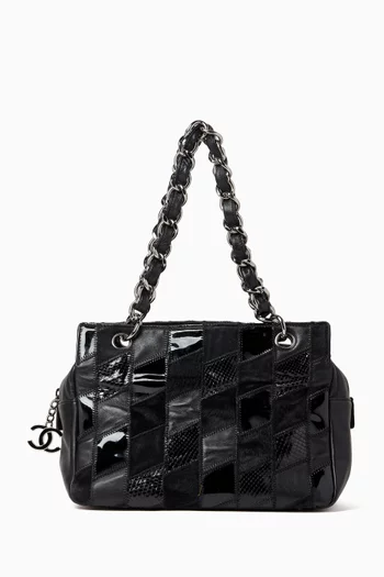 Patchwork Tote Bag in Leather