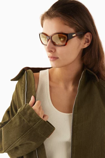 Salacious Wrap-frame Sunglasses