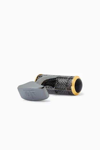 Signature Barrel Semi-precious Cufflinks